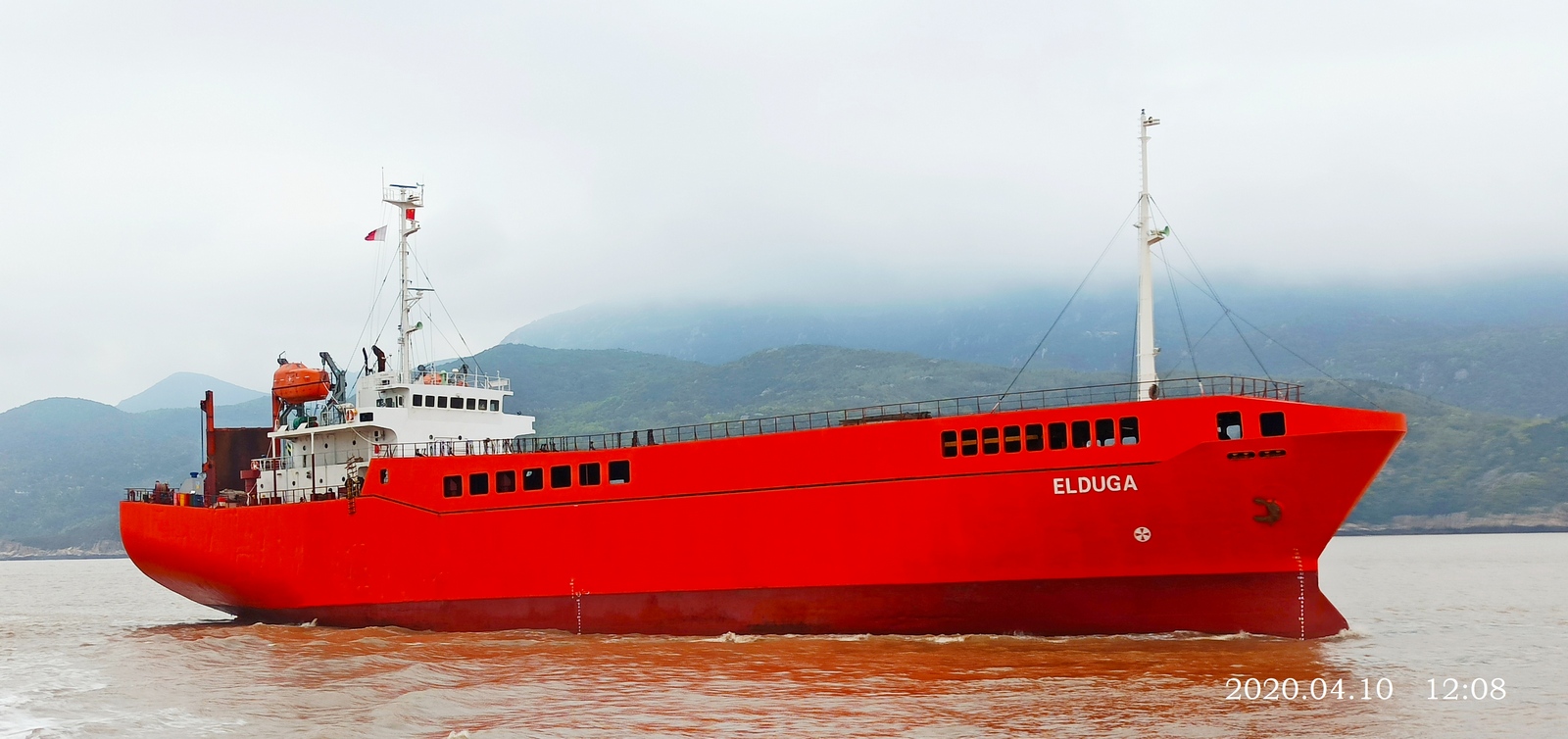 MV Elduga under way after drydocking